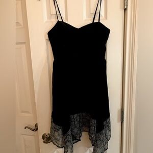 American Eagle Outfitters Black and White High Low Dress